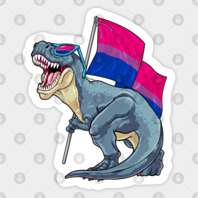 Bisexual Dinosaur Bi Pride Flag Lgbt T Rex Pride Month Bisexual